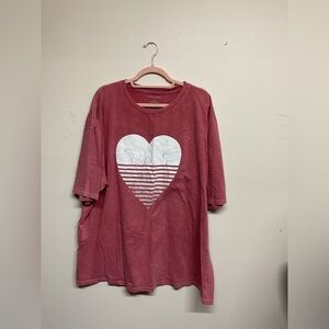Maurices Women’s Pink Heart Tee